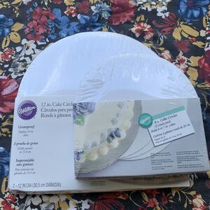 Wilton Cake Circles Bundle 8 in, 12 in New Decorating Birthday Anniversary Board